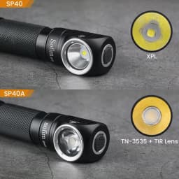 Sofirn SP40 LED Headlamp XPL 1200lm 18650 Type C Rechargeable Headlight 18350 Flashlight with Power Indicator Magnet Tail