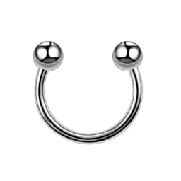 1PC Hot Sale Nose Horseshoe Ring Nose Septum Ring G23 Titanium Circular Piercing Ear Cartilage Tragus Body Jewelry Piercing