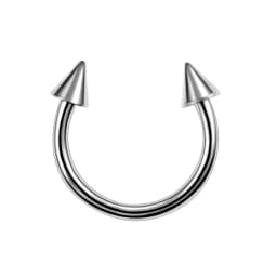 1PC Hot Sale Nose Horseshoe Ring Nose Septum Ring G23 Titanium Circular Piercing Ear Cartilage Tragus Body Jewelry Piercing
