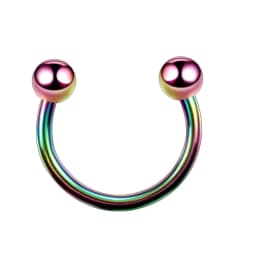 1PC Hot Sale Nose Horseshoe Ring Nose Septum Ring G23 Titanium Circular Piercing Ear Cartilage Tragus Body Jewelry Piercing