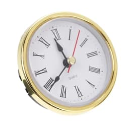 Classic Clock Craft Quartz Movement 2-1/2" (65mm) Round Clocks Head Insert Roman Number Mayitr