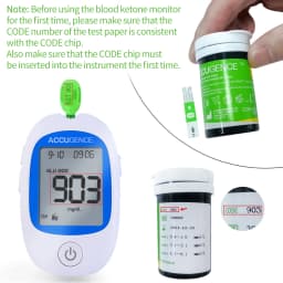 Fast Test Blood Ketone Meter Kit for Keto Diet with Ketone Monitor and Strips 30pc with Lancets Ketosis&Ketogenic Diet