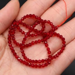 125 Pieces Spinel Beads Crystal Beads Loose DIY Jewelry Making Bracelet Necklace Accessories 3mm Length 38cm