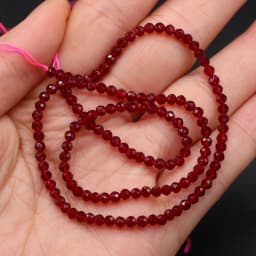 125 Pieces Spinel Beads Crystal Beads Loose DIY Jewelry Making Bracelet Necklace Accessories 3mm Length 38cm