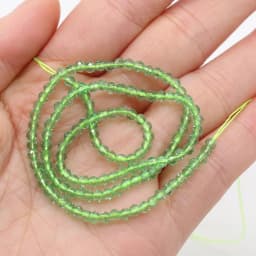 125 Pieces Spinel Beads Crystal Beads Loose DIY Jewelry Making Bracelet Necklace Accessories 3mm Length 38cm