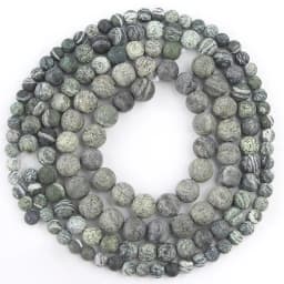 Matte Minerals Beads Natural Stone Beads Dull Polish Hematite Round Loose Spacer For Jewelry Making Bracelets DIY 4-12mm