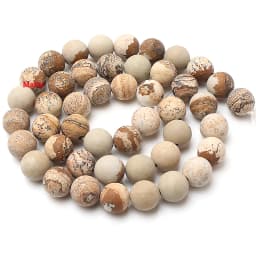 Matte Minerals Beads Natural Stone Beads Dull Polish Hematite Round Loose Spacer For Jewelry Making Bracelets DIY 4-12mm