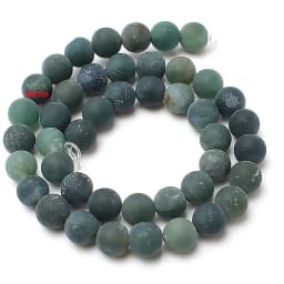 Matte Minerals Beads Natural Stone Beads Dull Polish Hematite Round Loose Spacer For Jewelry Making Bracelets DIY 4-12mm