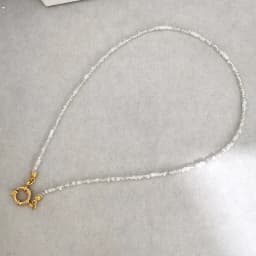 Imitation Pearl Necklace Women Choker Seed Beads Rainbow Stainless Steel Spring Clasp Sailor Buckle Base Chain Gold Color Boho