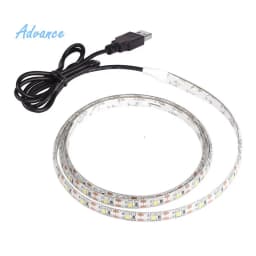 5M USB LED Strip Light 5V 3528 1 Meter 5 Meter Warm Cool White Pink Green Blue Red SMD Ribbon Ceiling Cabinet Light Waterproof