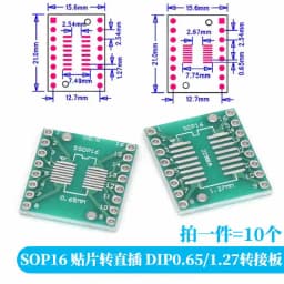 10-100PCS Javino PCB Board Kit SMD Turn To DIP Adapter Converter Plate SOP MSOP SSOP TSSOP SOT23 8 10 14 16 20 28 SMT To DIP
