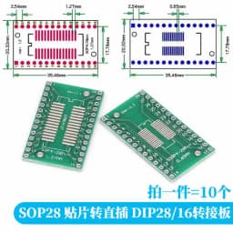 10-100PCS Javino PCB Board Kit SMD Turn To DIP Adapter Converter Plate SOP MSOP SSOP TSSOP SOT23 8 10 14 16 20 28 SMT To DIP