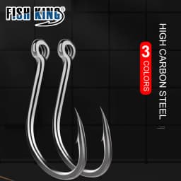 NGB 100/50pcs/lot High Carbon Fishing Hook 1#-12# ISEAMA With Eye Carp Catfish Anzol Peche Japan Tackle Fishing