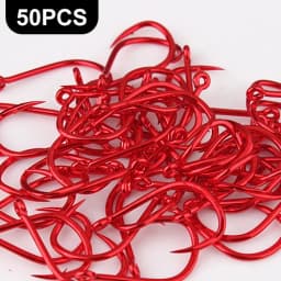 NGB 100/50pcs/lot High Carbon Fishing Hook 1#-12# ISEAMA With Eye Carp Catfish Anzol Peche Japan Tackle Fishing