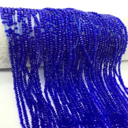 YoZuSmily 1 Strand 1X2mm Small Beads 32 Faceted Crystal Glass Rondel Spacer Beads for Jewelry Making Diy Accessory Little Beads