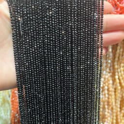 YoZuSmily 1 Strand 1X2mm Small Beads 32 Faceted Crystal Glass Rondel Spacer Beads for Jewelry Making Diy Accessory Little Beads