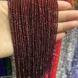 YoZuSmily 1 Strand 1X2mm Small Beads 32 Faceted Crystal Glass Rondel Spacer Beads for Jewelry Making Diy Accessory Little Beads