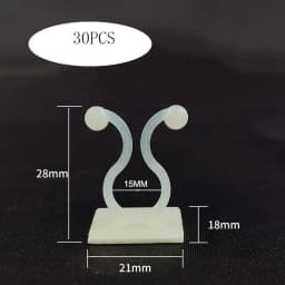 10/30/50pcs/Bag Plant Vine Climbing Clip Invisible Wall Self-adhesive Fixator Garden Plant Vine Climbing Fixed Support