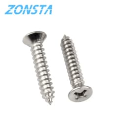 Countersunk head tapping screws M1.2 M1.4 M1.7 M2 M2.5 M3 M3.5 M4 M5 M6 304 Stainless steel Cross recessed Flat Wood Screw
