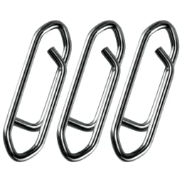 50pc Fishing Snap Power Clip Stainless Steel Speed Clip Quick Change Fast Link Connector for Crankbait Swimbait Minnow