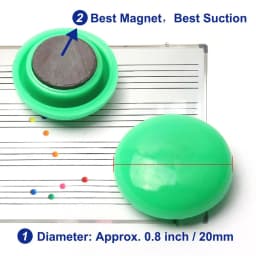 10Pcs Colorful Fridge Magnets Circular Refrigerator Office Magnet Sticker for Kids Gifts Calendar Whiteboard Home Decoration