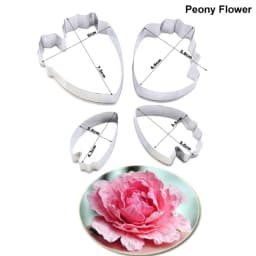 Large Peony Petal Veiner &Cutter Silicone Mold Fondant Mould Cake Decorating Tools Chocolate Gumpaste,Sugarcraft Mold CS286