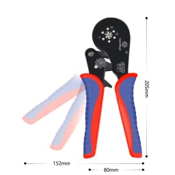 Tubular Terminal Crimping Tool Small Pliers HSC12 16-6 Large Terminal Precision Electrical Fixture Kit 0.08-16mm ²/ 30-5AWG