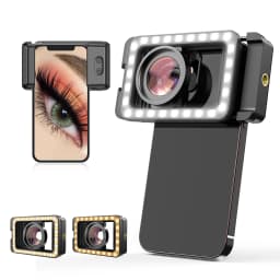 APEXEL New Upgraded HD 15x Super Macro Lens With LED Fill Light Universal Clamp Micro Lenses for iPhone Samsung All Smartphones