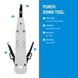 110/88/66 Punch Down Tool Multifunction Krone Type IDC/Network Wire Cat5 & Telephone Insertion Impact Terminal Tools