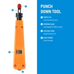 110/88/66 Punch Down Tool Multifunction Krone Type IDC/Network Wire Cat5 & Telephone Insertion Impact Terminal Tools