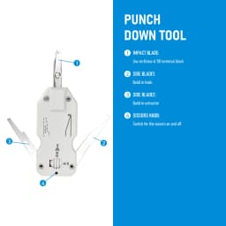 110/88/66 Punch Down Tool Multifunction Krone Type IDC/Network Wire Cat5 & Telephone Insertion Impact Terminal Tools