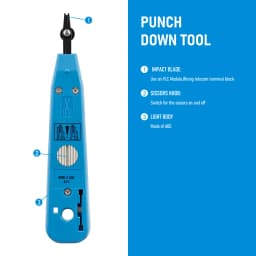 110/88/66 Punch Down Tool Multifunction Krone Type IDC/Network Wire Cat5 & Telephone Insertion Impact Terminal Tools