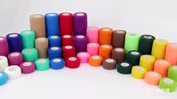 18 Colors Colorful Athletic Wrap Tape Self Adhesive Elastic Bandage Bands Sports Protector For Knee Finger Ankle Palm Pet