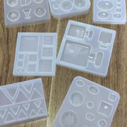 SNASAN Cute Beads Cube Triangle Silicone Mold For Jewelry Earrings Pendant Making Resin UV Epoxy Resin Molds Crafts DIY Tool