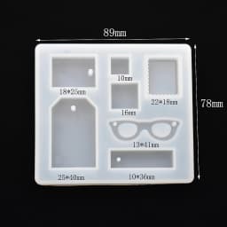 SNASAN Cute Beads Cube Triangle Silicone Mold For Jewelry Earrings Pendant Making Resin UV Epoxy Resin Molds Crafts DIY Tool