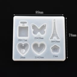 SNASAN Cute Beads Cube Triangle Silicone Mold For Jewelry Earrings Pendant Making Resin UV Epoxy Resin Molds Crafts DIY Tool
