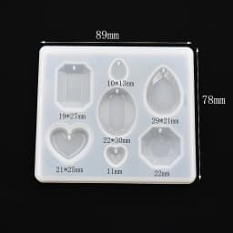 SNASAN Cute Beads Cube Triangle Silicone Mold For Jewelry Earrings Pendant Making Resin UV Epoxy Resin Molds Crafts DIY Tool