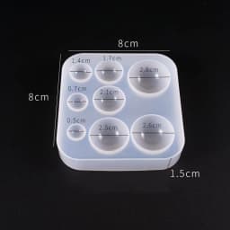 SNASAN Cute Beads Cube Triangle Silicone Mold For Jewelry Earrings Pendant Making Resin UV Epoxy Resin Molds Crafts DIY Tool