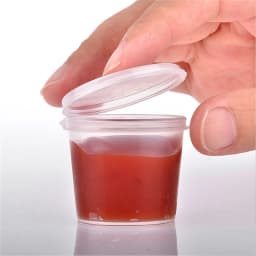 30pcs/Set 30ml 50ml 100ml Disposable Plastic Takeaway Sauce Cup Containers Food Box with Hinged Lids Pigment Paint Box Reusable