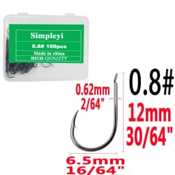 100pcs/1box Fishing Hooks Set High Carbon Steel Single Fishhook Fly Fishing Jip Barbed Carp Hooks Sea Tackle Accessories Tool