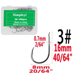 100pcs/1box Fishing Hooks Set High Carbon Steel Single Fishhook Fly Fishing Jip Barbed Carp Hooks Sea Tackle Accessories Tool