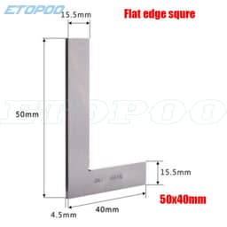 90 Degree Flat Edge Square Carpenter Square Bladed Try Square Angle Square L-shaped Carpenter's Ruler Marking Gauge Carpenter