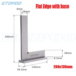90 Degree Flat Edge Square Carpenter Square Bladed Try Square Angle Square L-shaped Carpenter's Ruler Marking Gauge Carpenter
