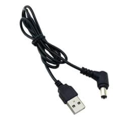 Black 90 Angle PC USB Male to 5V DC 3.5*1.35mm Connector Extension Power Cable Cord Adapter 5.5*2.1mm to USB Date Line 2.5*0.7mm