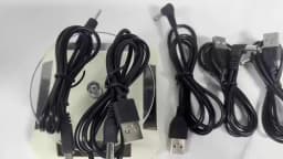 Black 90 Angle PC USB Male to 5V DC 3.5*1.35mm Connector Extension Power Cable Cord Adapter 5.5*2.1mm to USB Date Line 2.5*0.7mm