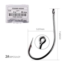 50/10pcs Box High Carbon Maruseigo Fishing Hook Fish Jig Hook Japan Carp Hook Fishing Circle Hooks Fly Fishing Tackle