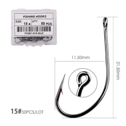 50/10pcs Box High Carbon Maruseigo Fishing Hook Fish Jig Hook Japan Carp Hook Fishing Circle Hooks Fly Fishing Tackle
