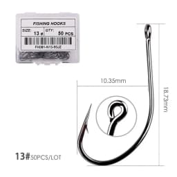 50/10pcs Box High Carbon Maruseigo Fishing Hook Fish Jig Hook Japan Carp Hook Fishing Circle Hooks Fly Fishing Tackle