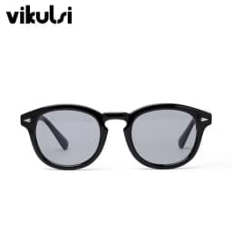 Classic Johnny Depp Round Sunglasses Women Retro Rice Nail Small Oval Sun Glasses Men TONY Blue SunGlasses Ocean Lens UV400