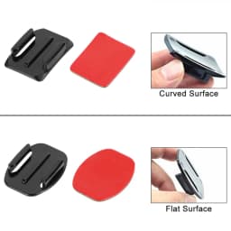 Flat Curved Adhesive Mounts Sticker Mount for GoPro Hero 8 11 Black 7 Xiaomi Yi 4K Mijia SJCAM Action Camera Go Pro Accessories